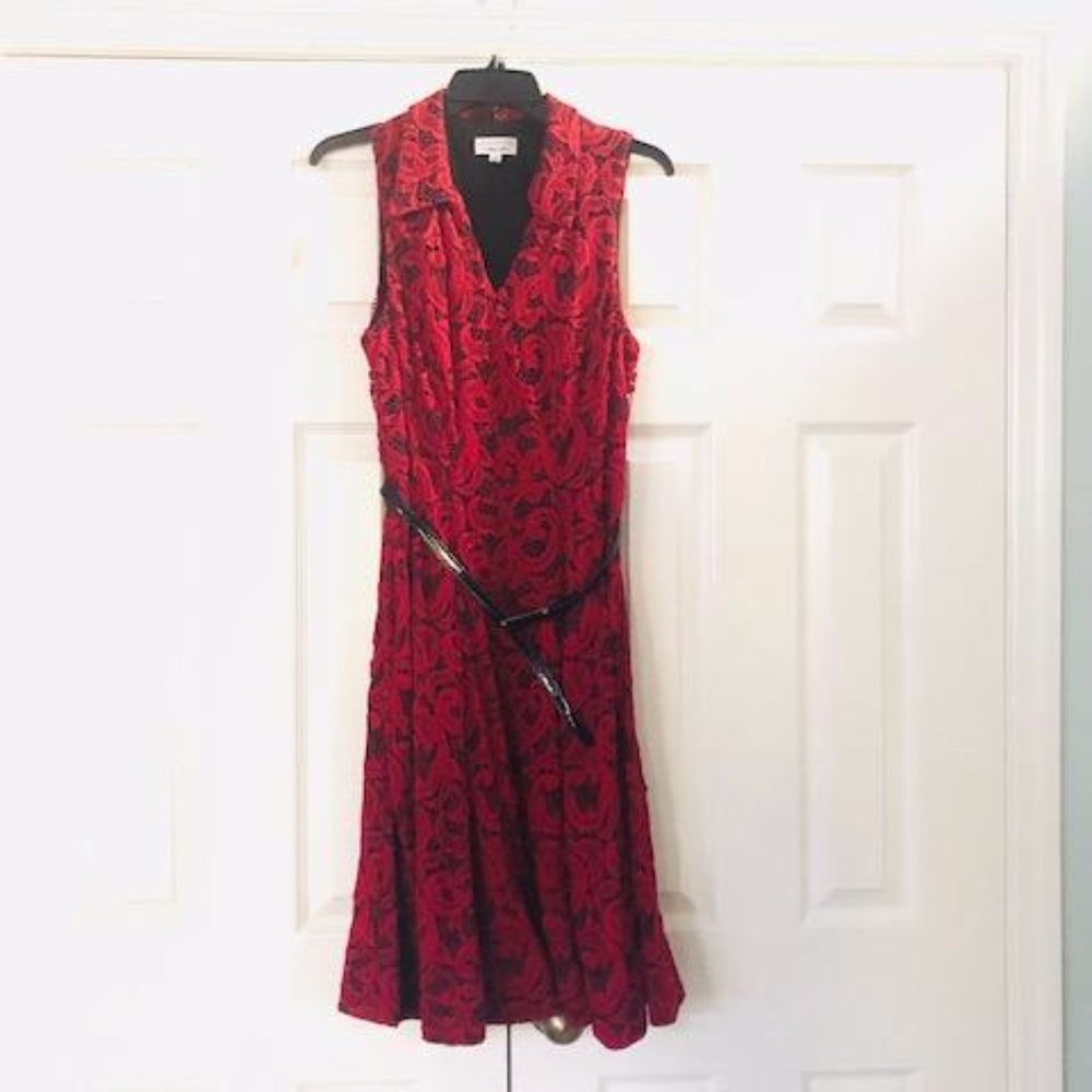 Red Dress knee length